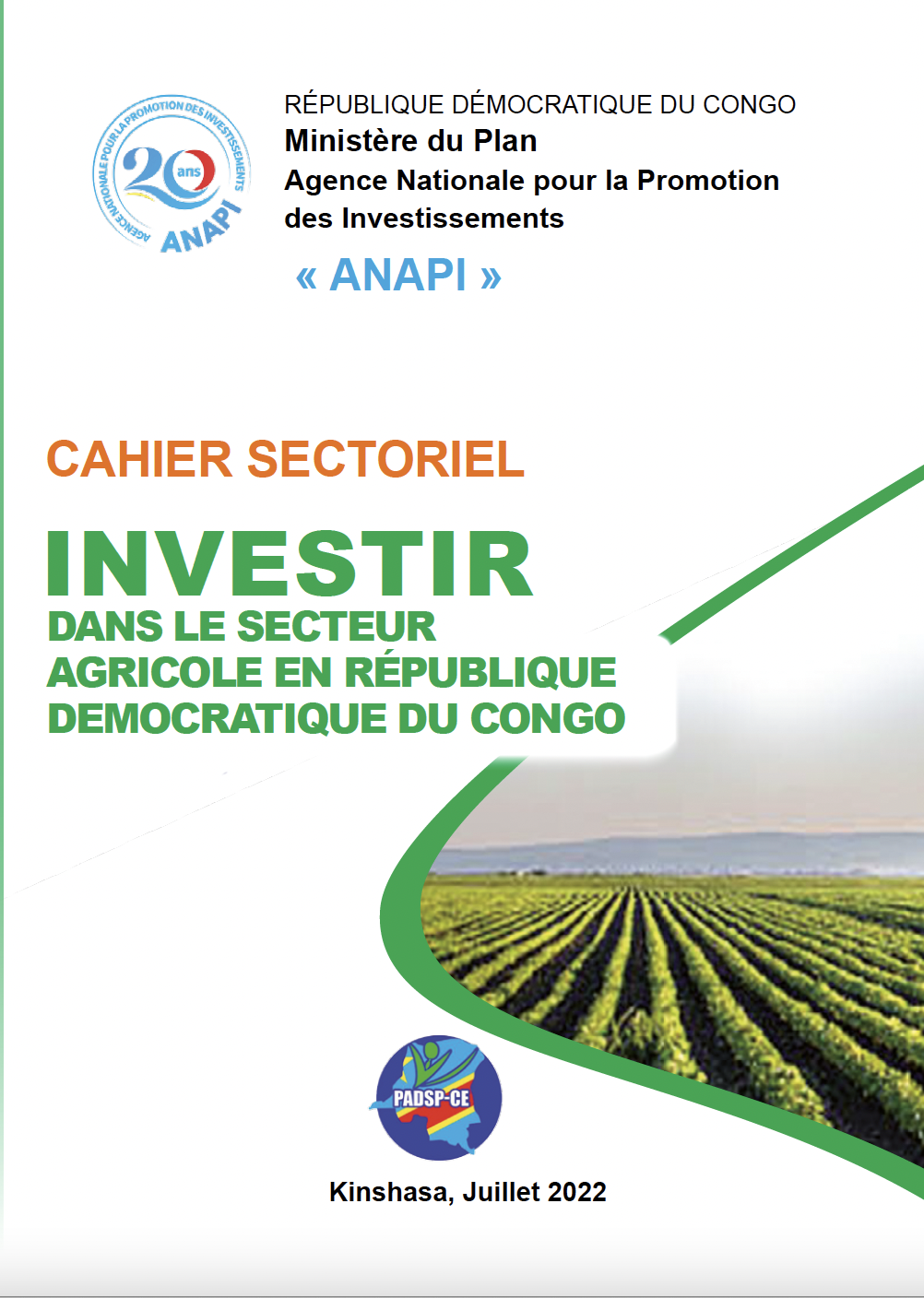 Cahier Sectoriel - Agriculture